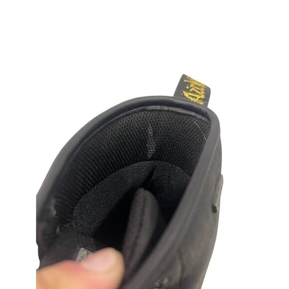 Dr Martens Black Leather Combat Boots Juniors Grunge Fall Dark Academia Youth 3 - Picture 9 of 9